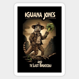 Iguana Jones and the Last Broccoli - Indy Funny Sticker